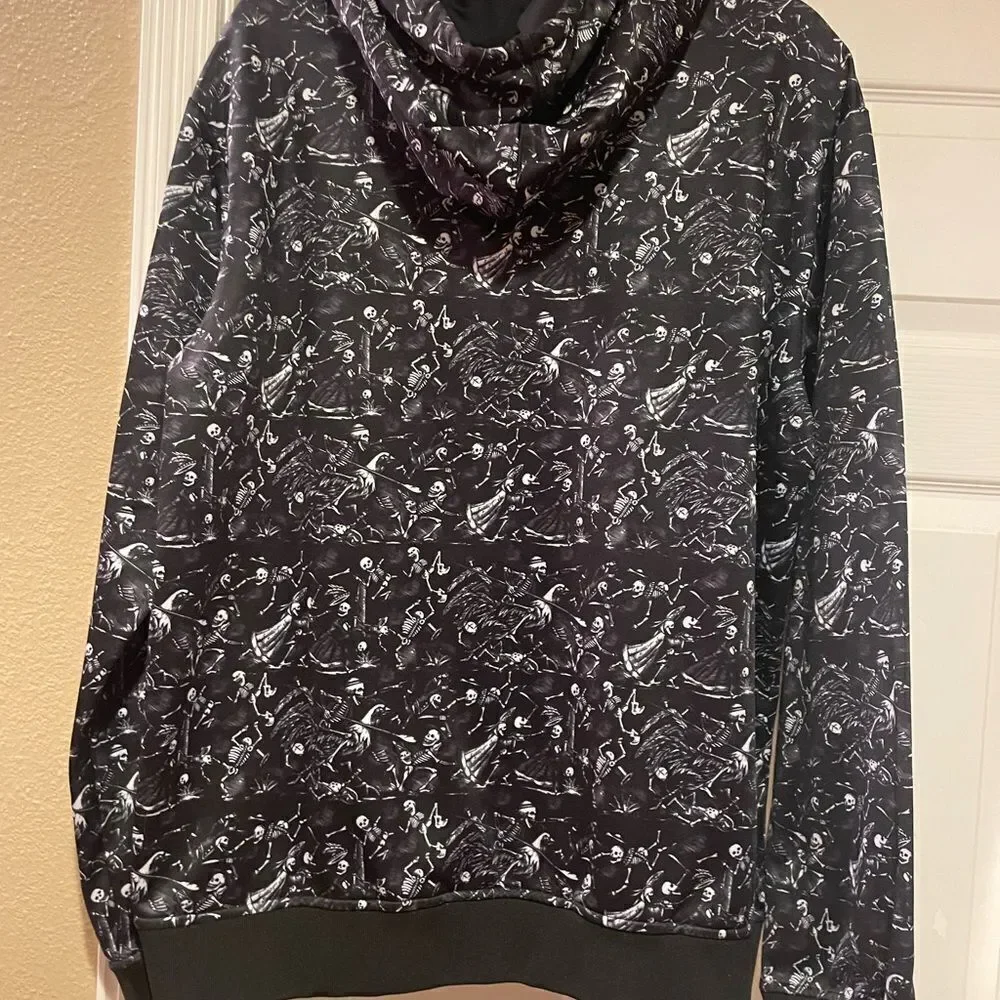 Espolon Dancing Skeletons Zip Up Jacket Mens XL